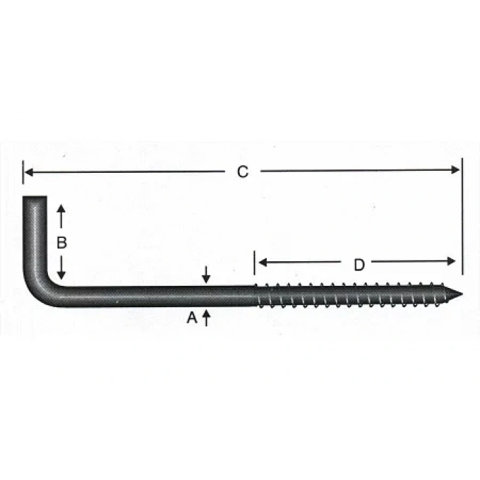 Vidalı Korniş Çivi No:3 - 3,5x30 - 20 Adet
