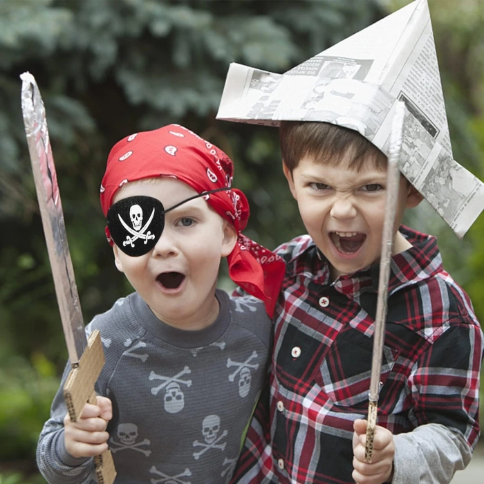 Vinleks Deri Korsan Göz Bandı Göz Maskesi Lastikli (4887)