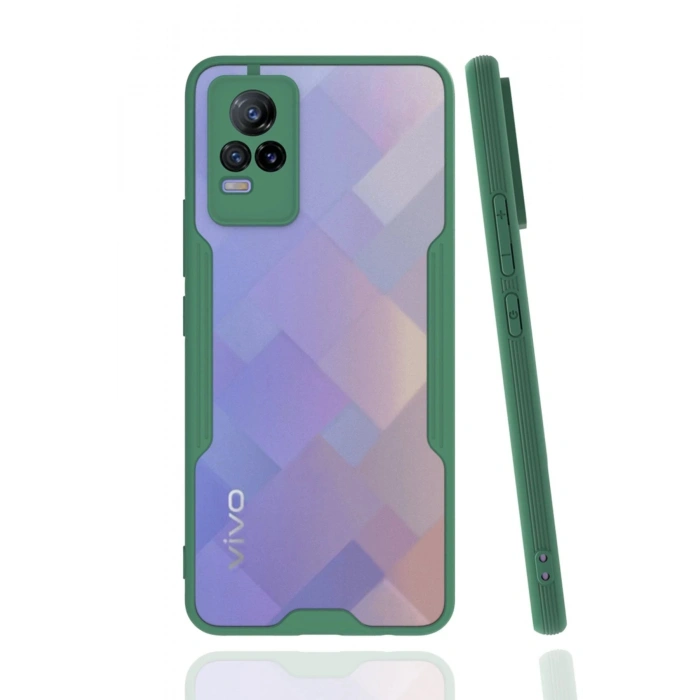 Vivo V21e Kılıf Platin Silikon - Yeşil