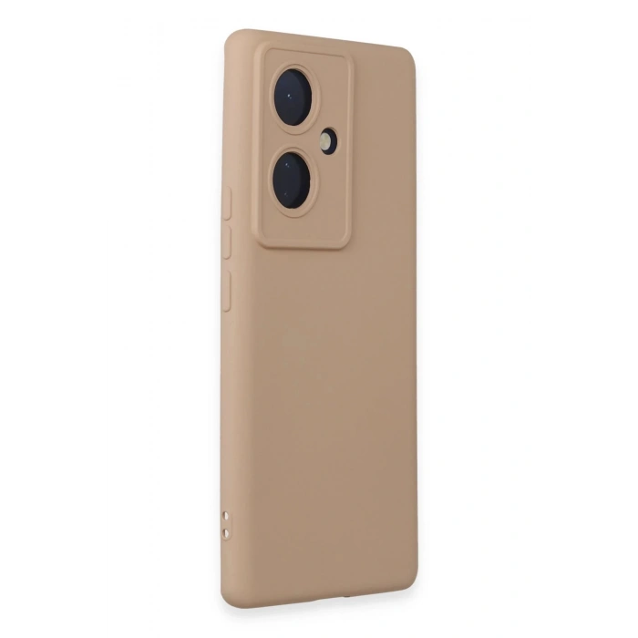Vivo V29 Lite Kılıf Nano içi Kadife Silikon - Pudra