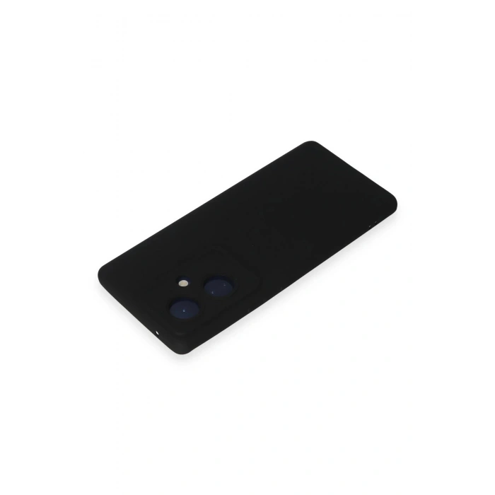 Vivo V29 Lite Kılıf Nano içi Kadife Silikon - Siyah