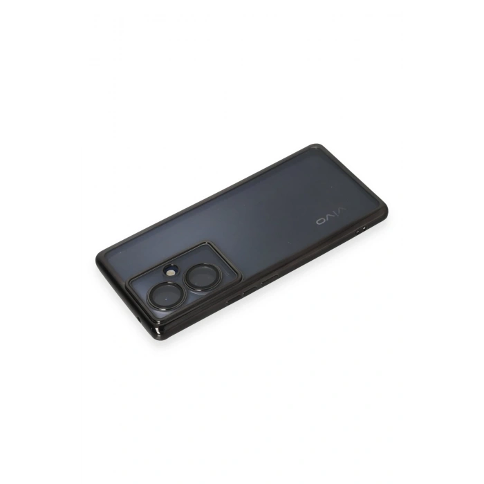 Vivo V29 Lite Kılıf Razer Lensli Silikon - Siyah
