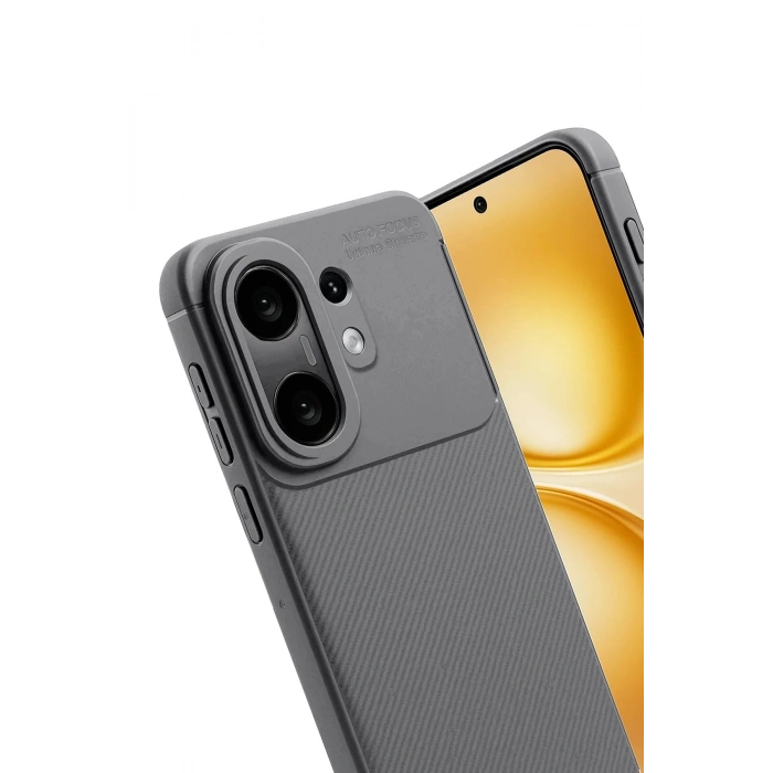 Vivo X200 FE Auto Focus Karbon Kapak -Gri