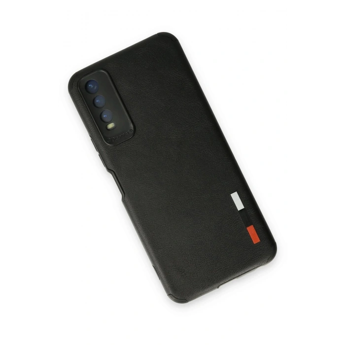 Vivo Y11S Kılıf Loop Deri Silikon - Siyah