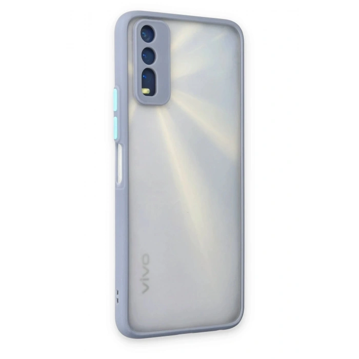 Vivo Y11S Kılıf Montreal Silikon Kapak - Gri