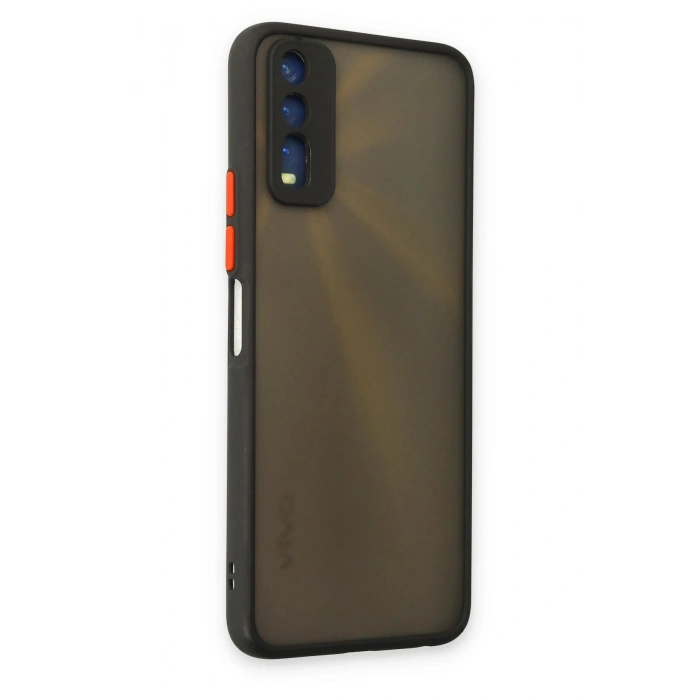 Vivo Y11S Kılıf Montreal Silikon Kapak - Siyah