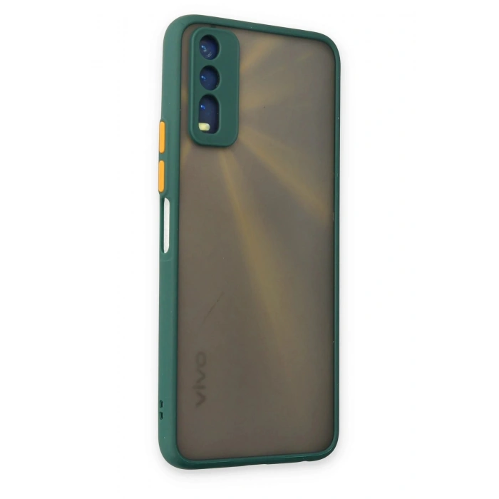 Vivo Y11S Kılıf Montreal Silikon Kapak - Yeşil
