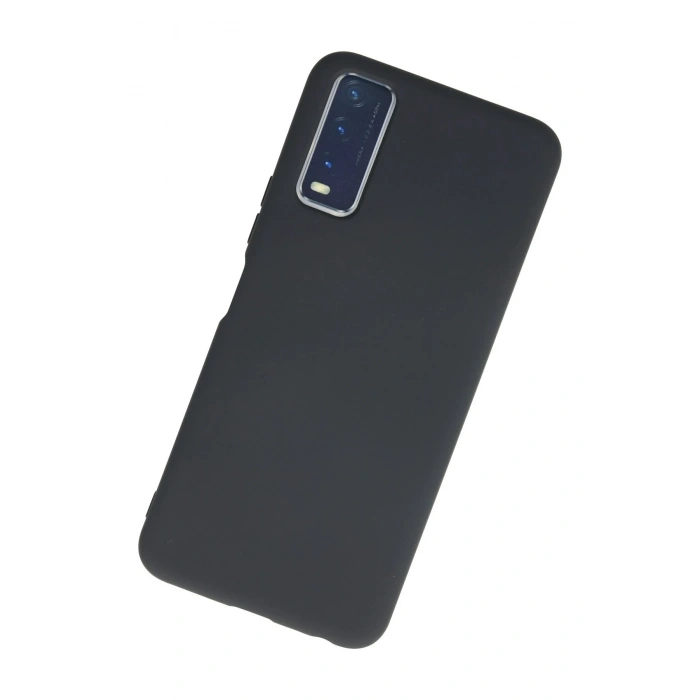 Vivo Y11S Kılıf Nano içi Kadife Silikon - Gri