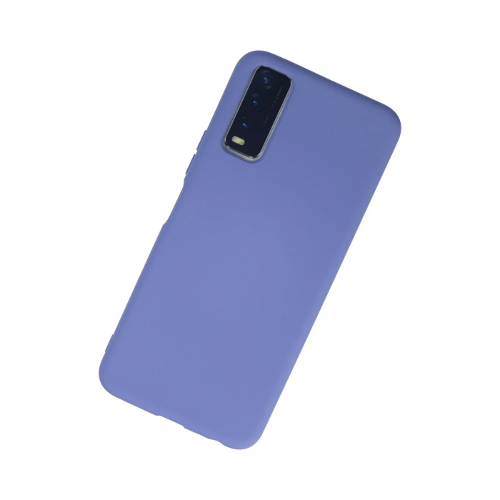 Vivo Y11S Kılıf Nano içi Kadife Silikon - Lila