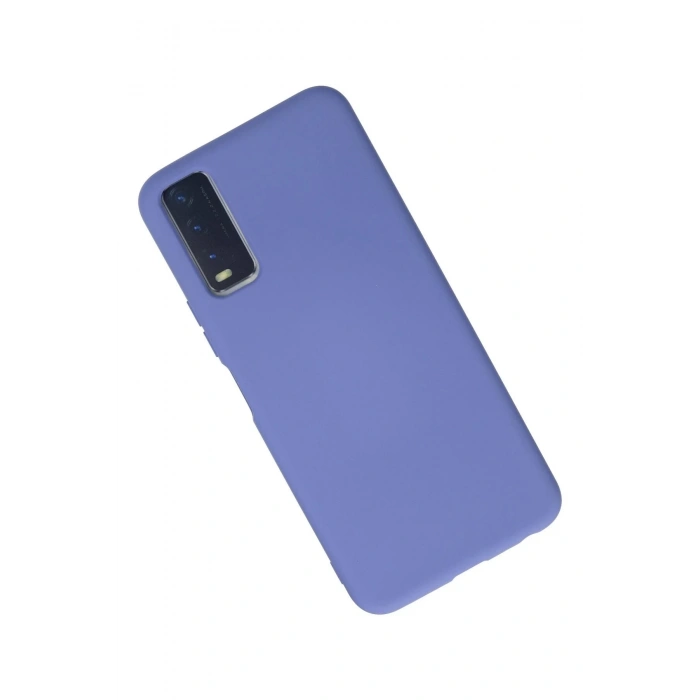 Vivo Y11S Kılıf Nano içi Kadife Silikon - Lila