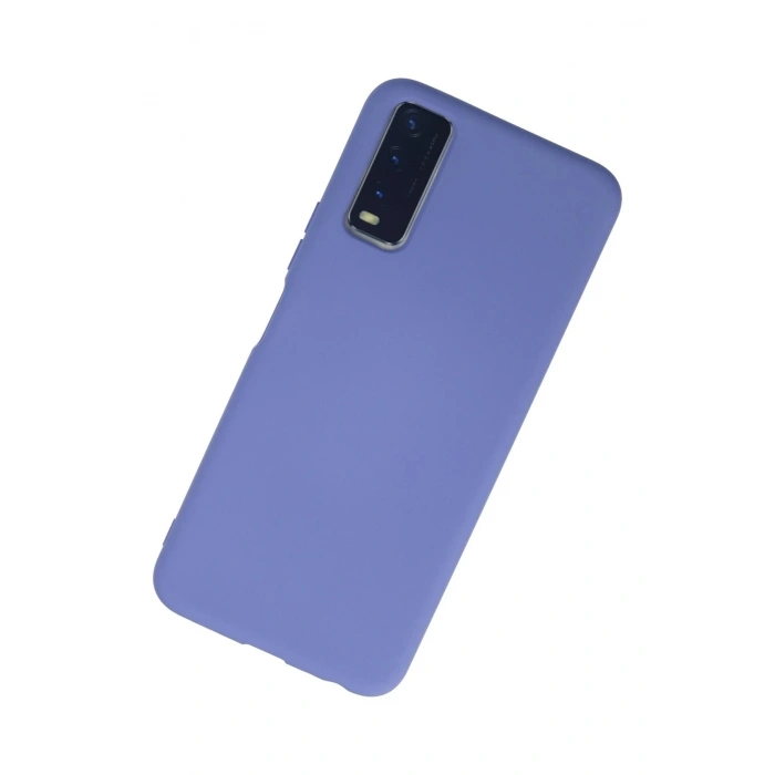Vivo Y11S Kılıf Nano içi Kadife Silikon - Lila