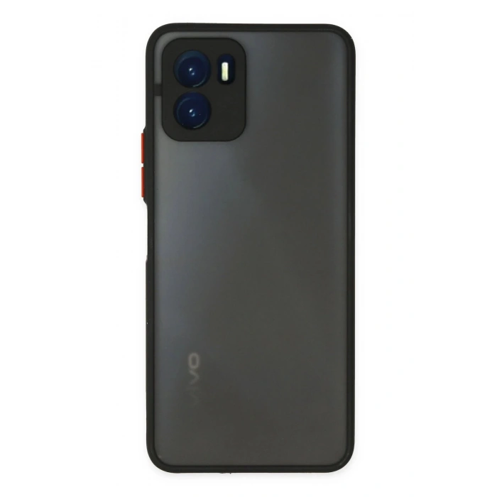 Vivo Y15S Kılıf Montreal Silikon Kapak - Siyah
