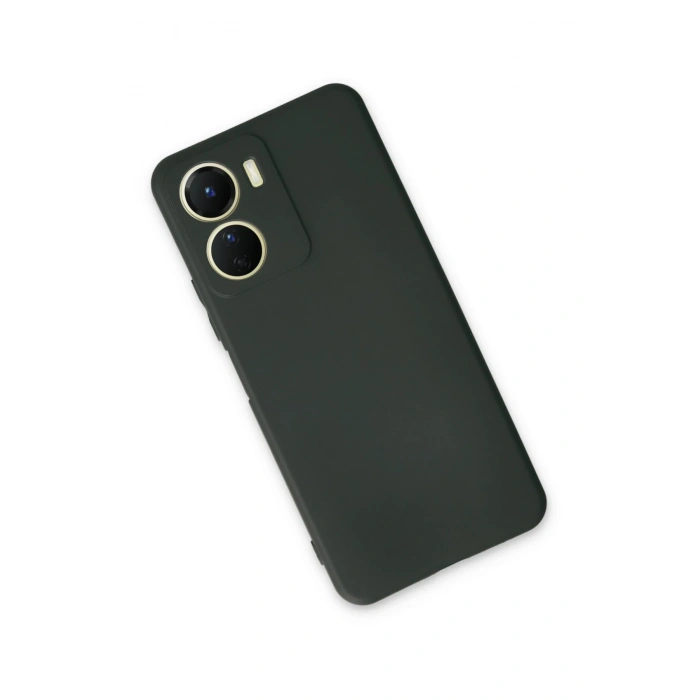 Vivo Y16 Kılıf First Silikon - Koyu Yeşil