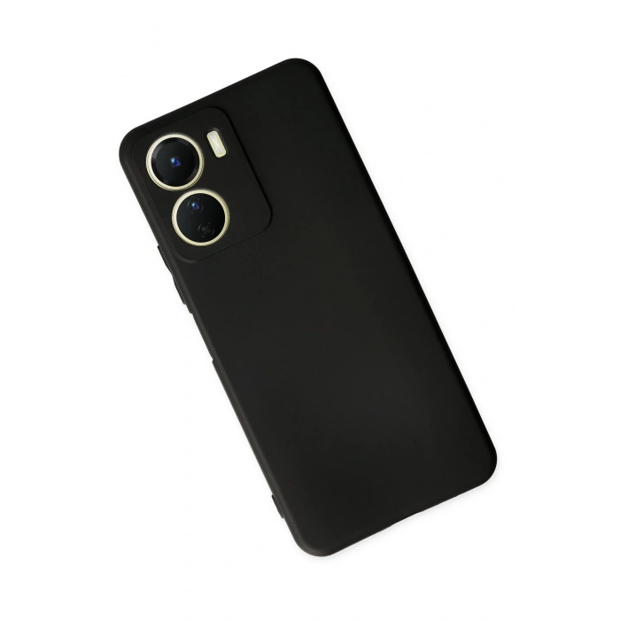 Vivo Y16 Kılıf First Silikon - Siyah