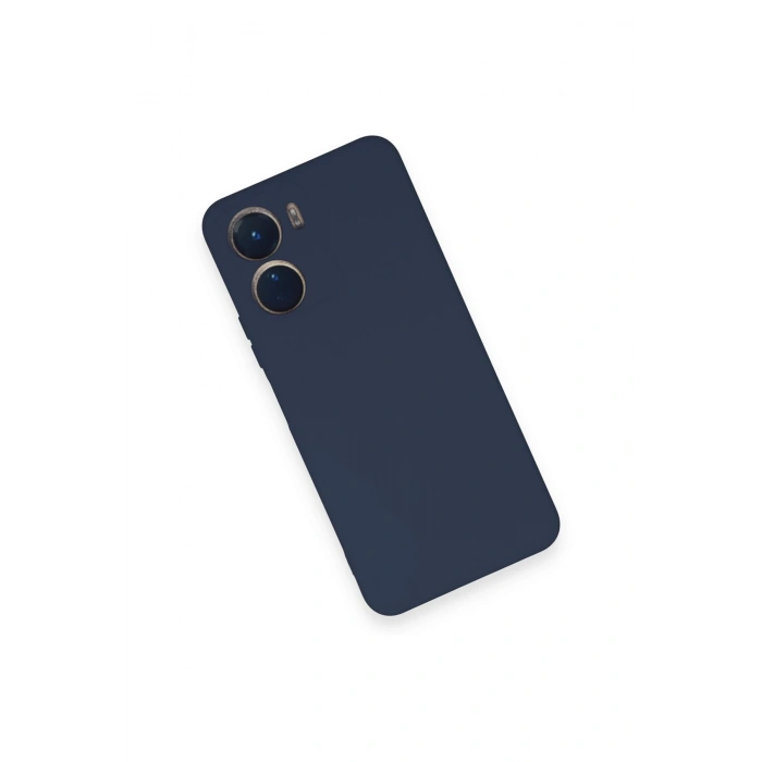 Vivo Y16 Kılıf Nano içi Kadife Silikon - Lacivert