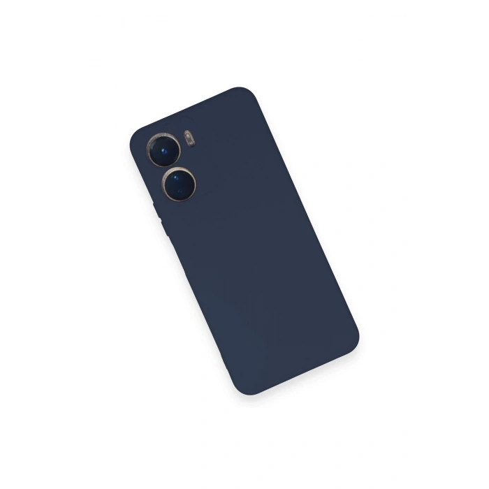 Vivo Y16 Kılıf Nano içi Kadife Silikon - Lacivert