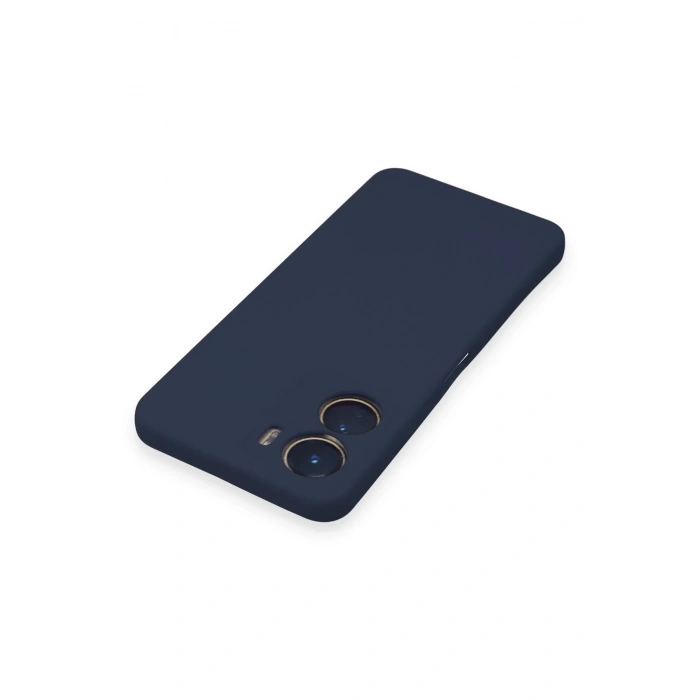 Vivo Y16 Kılıf Nano içi Kadife Silikon - Lacivert