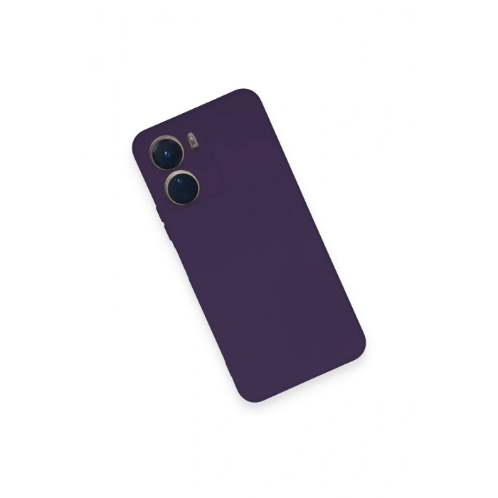 Vivo Y16 Kılıf Nano içi Kadife Silikon - Mor