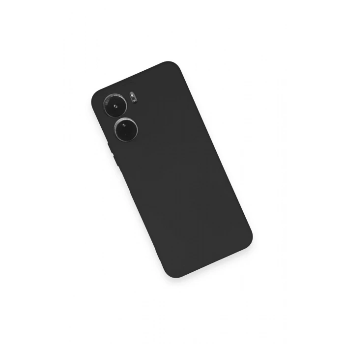 Vivo Y16 Kılıf Nano içi Kadife Silikon - Siyah