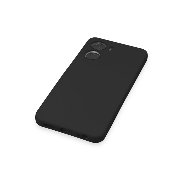 Vivo Y16 Kılıf Nano içi Kadife Silikon - Siyah