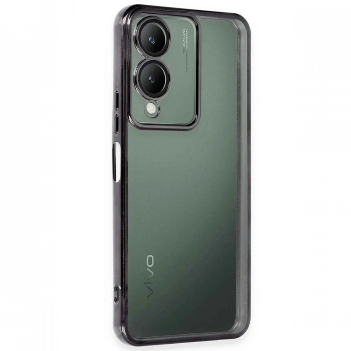 Vivo Y17S Kılıf Razer Lensli Silikon - Siyah
