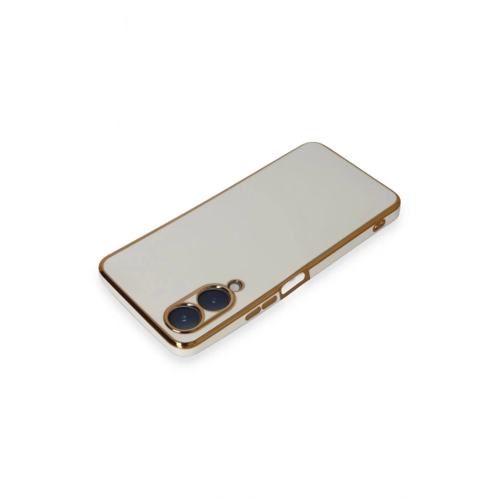 Vivo Y17S Kılıf Volet Silikon - Beyaz