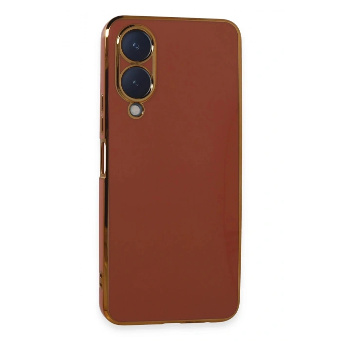 Vivo Y17S Kılıf Volet Silikon - Kırmızı