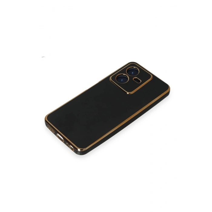 Vivo Y22 2022 Kılıf Volet Silikon - Siyah