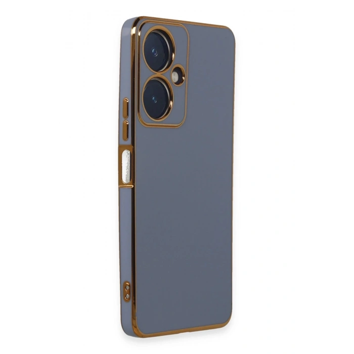 Vivo Y27 Kılıf Volet Silikon - Mavi