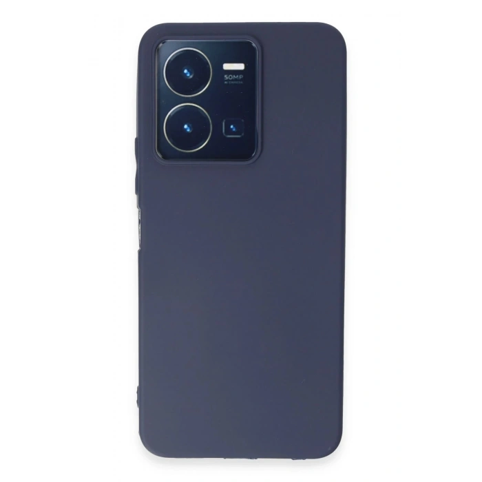 Vivo Y35 Kılıf First Silikon - Lacivert