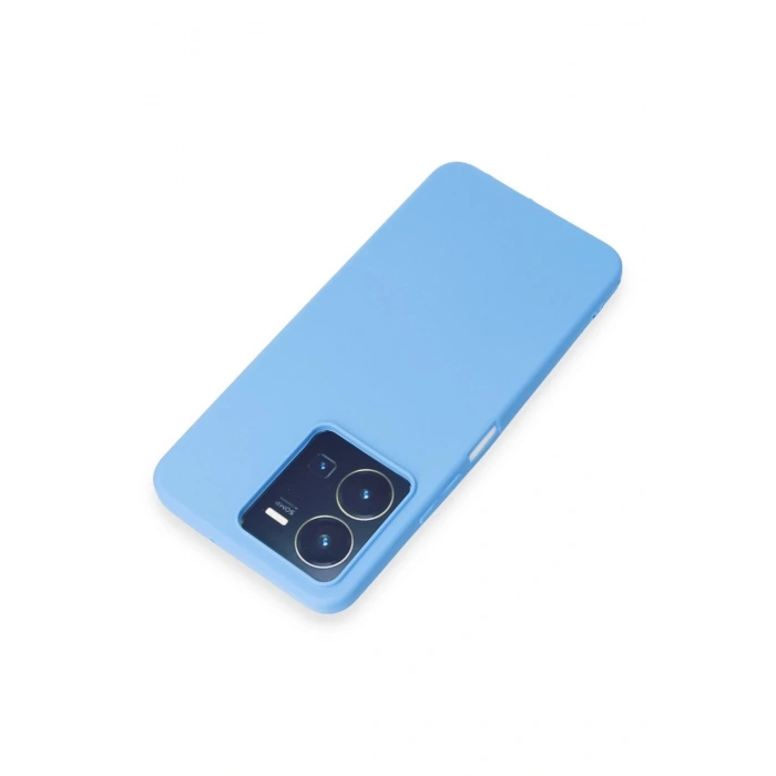 Vivo Y35 Kılıf First Silikon - Mavi