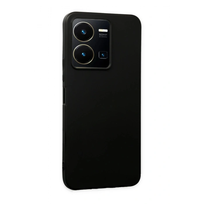 Vivo Y35 Kılıf First Silikon - Siyah