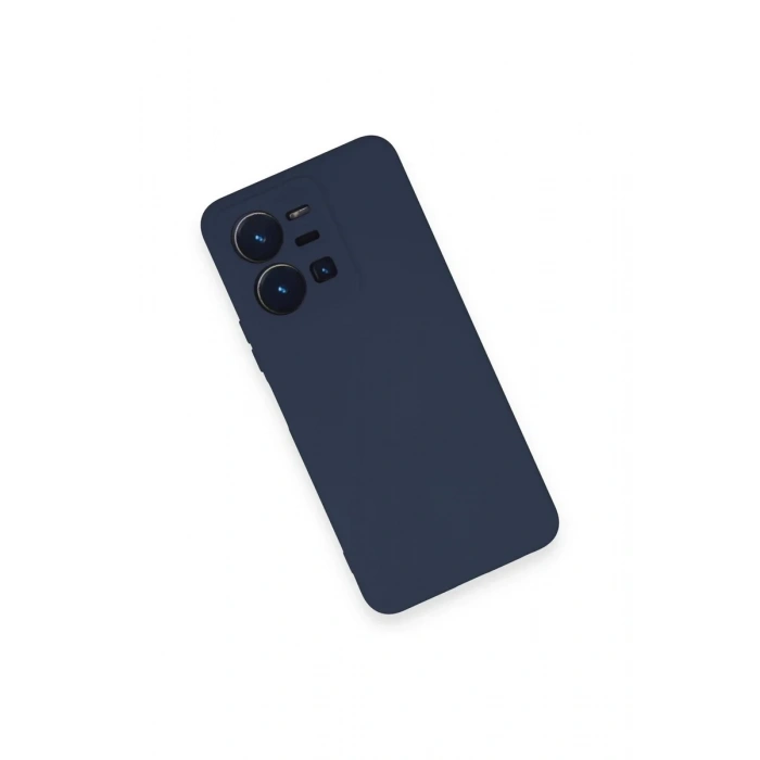 Vivo Y35 Kılıf Nano içi Kadife Silikon - Lacivert