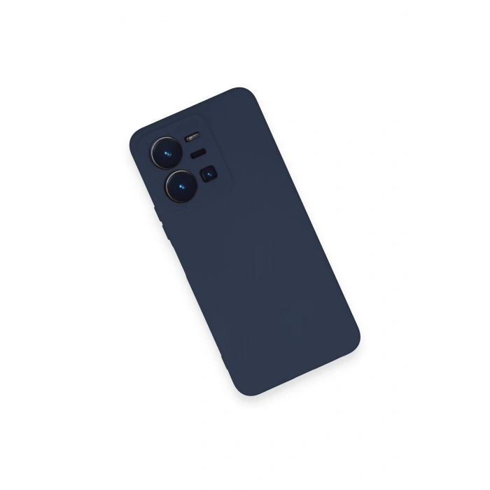 Vivo Y35 Kılıf Nano içi Kadife Silikon - Lacivert