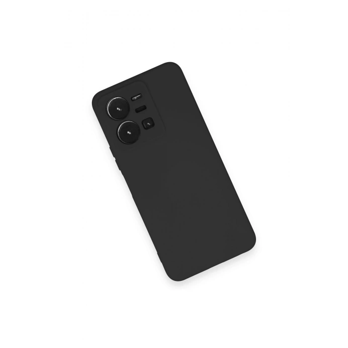 Vivo Y35 Kılıf Nano içi Kadife Silikon - Siyah