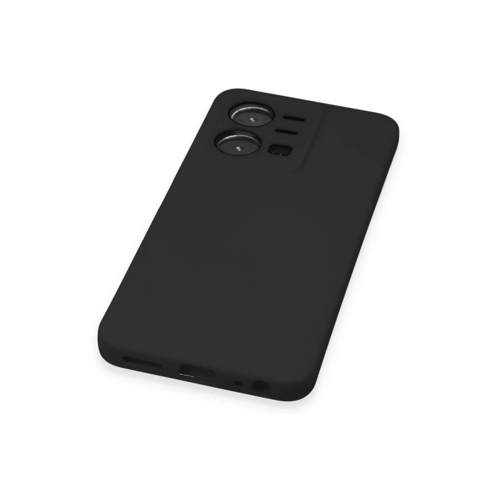 Vivo Y35 Kılıf Nano içi Kadife Silikon - Siyah