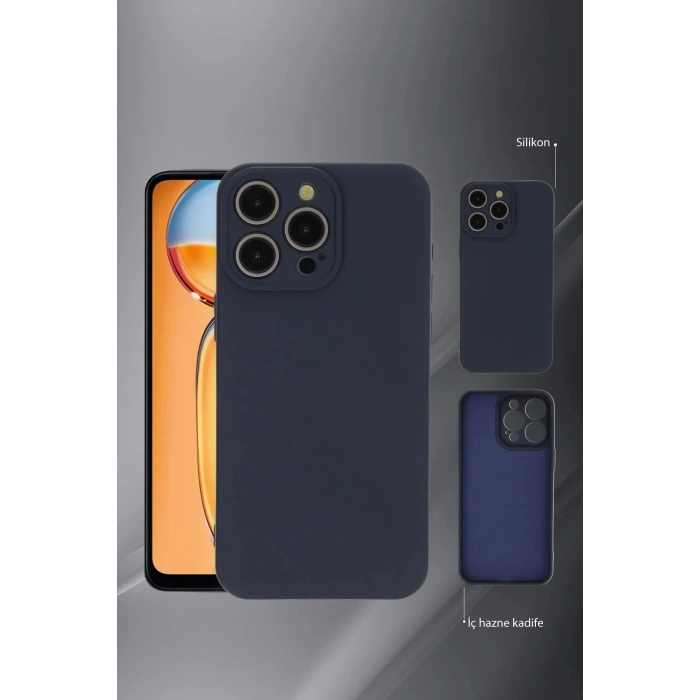 Vivo Y36 Kılıf Nano içi Kadife Silikon - Pudra