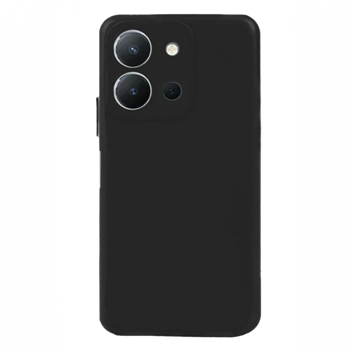 Vivo Y36 Kılıf Nano içi Kadife Silikon - Siyah