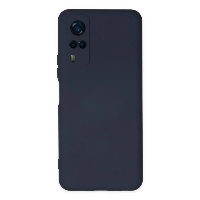 Vivo Y53S Kılıf Nano içi Kadife Silikon - Lacivert