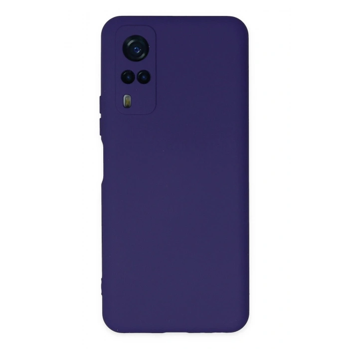 Vivo Y53S Kılıf Nano içi Kadife Silikon - Mor