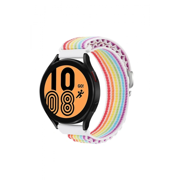 Watch 20mm KR410 Kumaş Kordon - Gökkuşağı