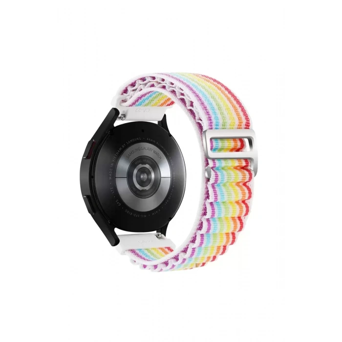 Watch 20mm KR410 Kumaş Kordon - Gökkuşağı