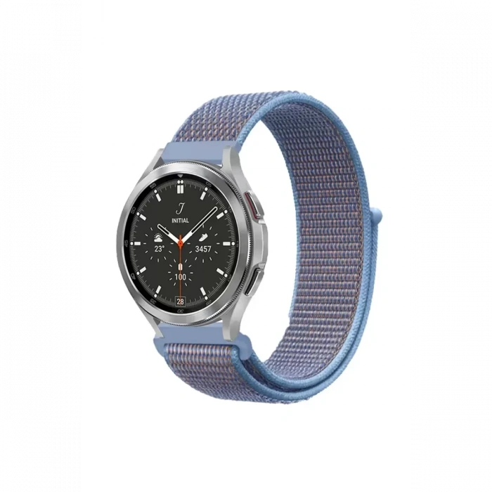 Watch 22mm Hasırlı Cırtcırtlı Kordon - Mavi