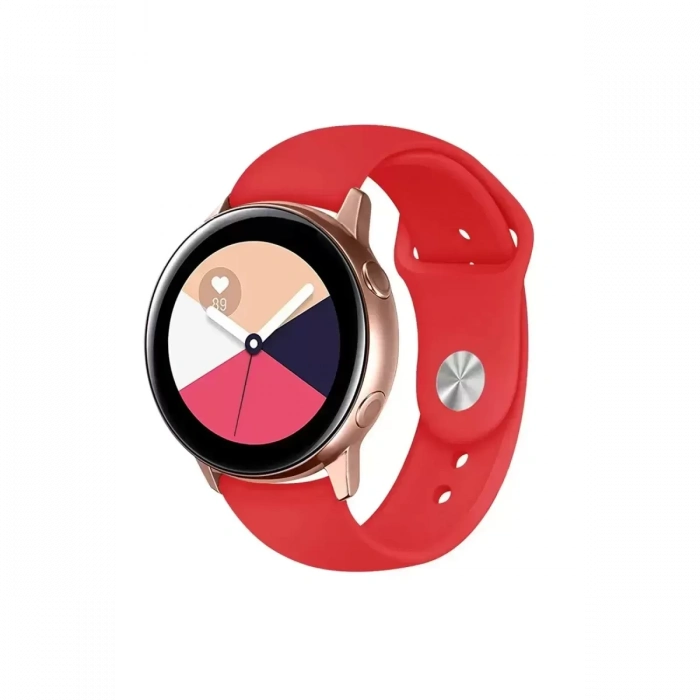Watch 22mm Klasik Kordon - Kırmızı