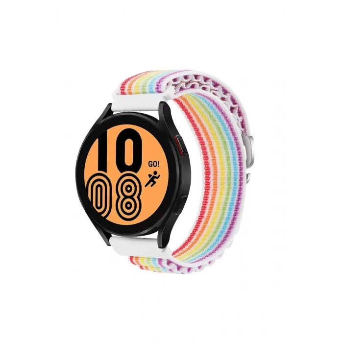 Watch 22mm KR410 Kumaş Kordon - Gökkuşağı