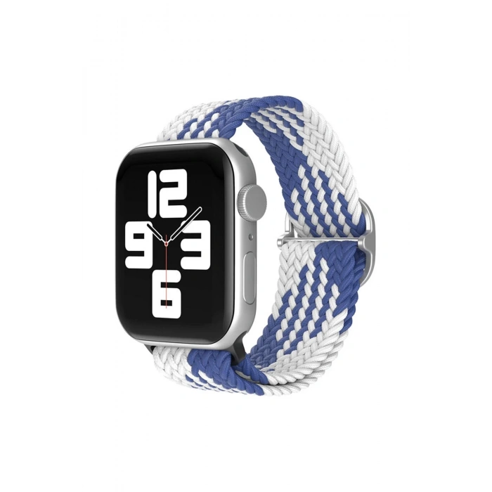 Watch 22mm Star Kordon - Mavi-Beyaz