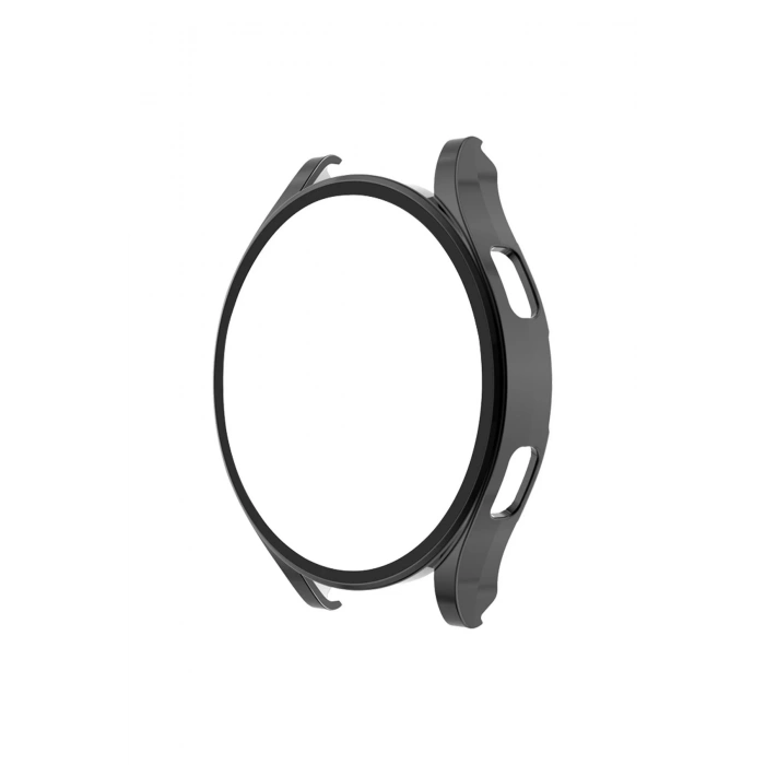 Watch 5 Pro 45mm Wall Camlı Kasa Ekran Koruyucu - Siyah