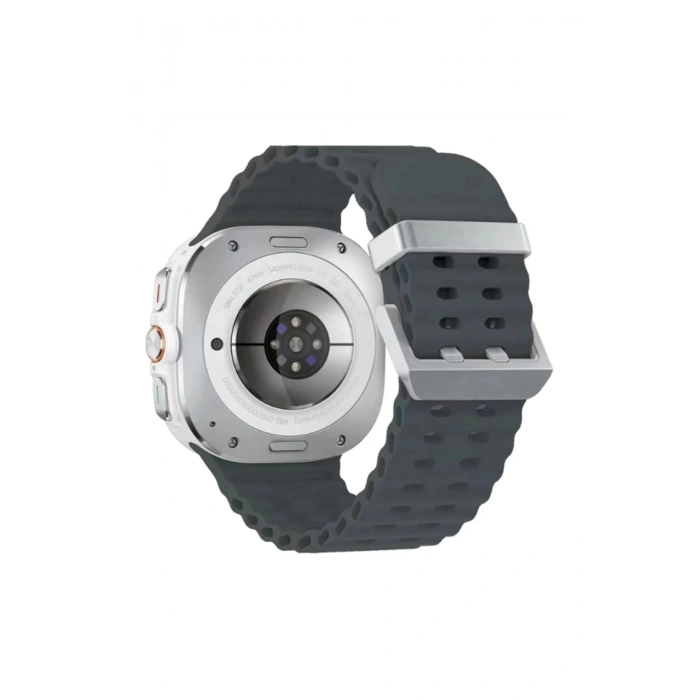 Watch 7 Ultra KR417 Rug Silikon Kordon - Koyu Gri