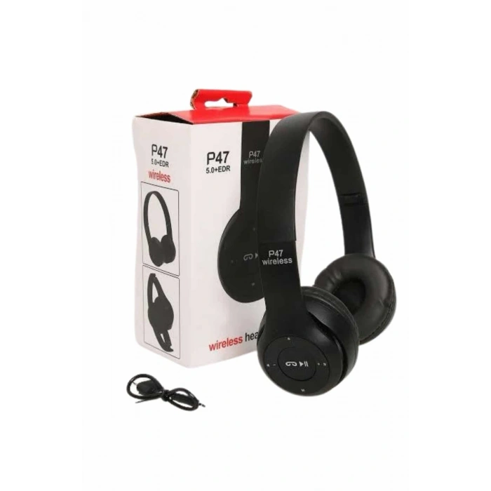 Wireless 5.0 Bluetooth Kablosuz Kulaklık Anc Özellikli Kulak Üstü Ayarlanabilir