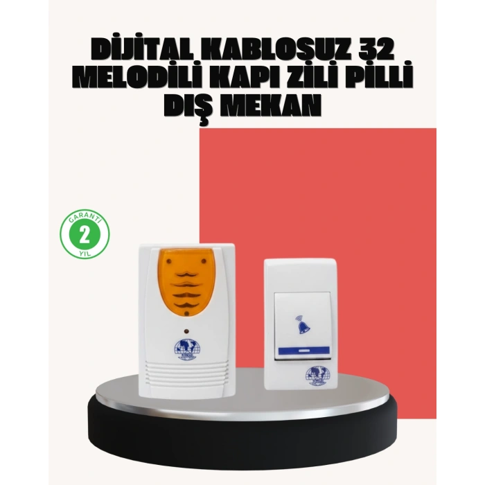 Wireless Kapı Zili Pratik ve Zahmetsiz Günlük Kullanım